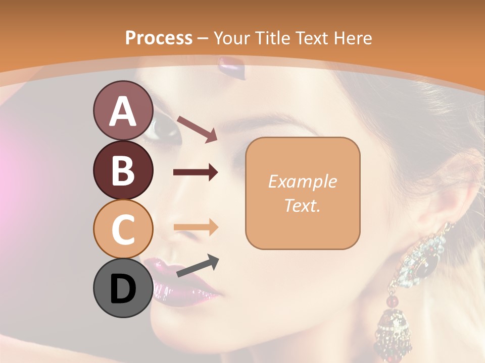 Violet Close Up Purple PowerPoint Template