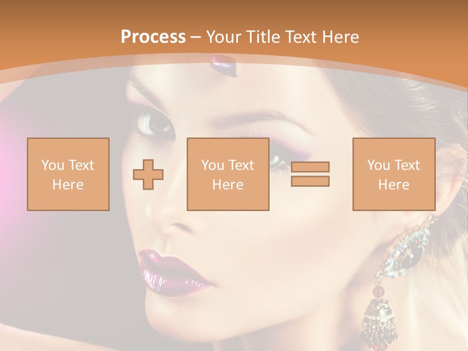 Violet Close Up Purple PowerPoint Template