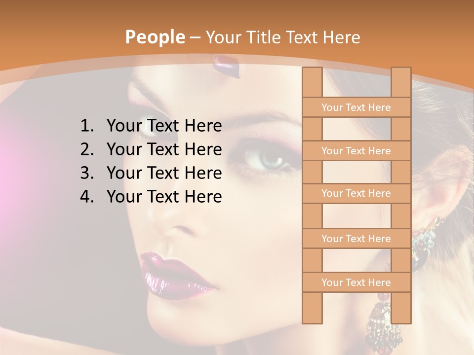 Violet Close Up Purple PowerPoint Template
