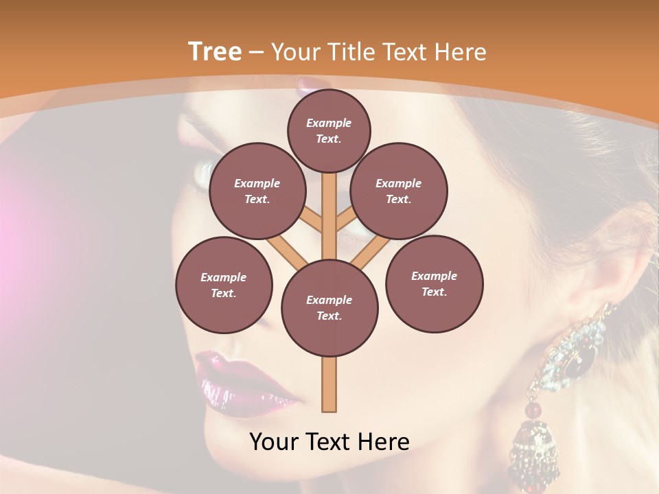 Violet Close Up Purple PowerPoint Template