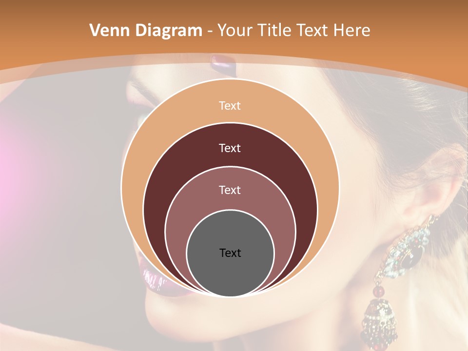 Violet Close Up Purple PowerPoint Template