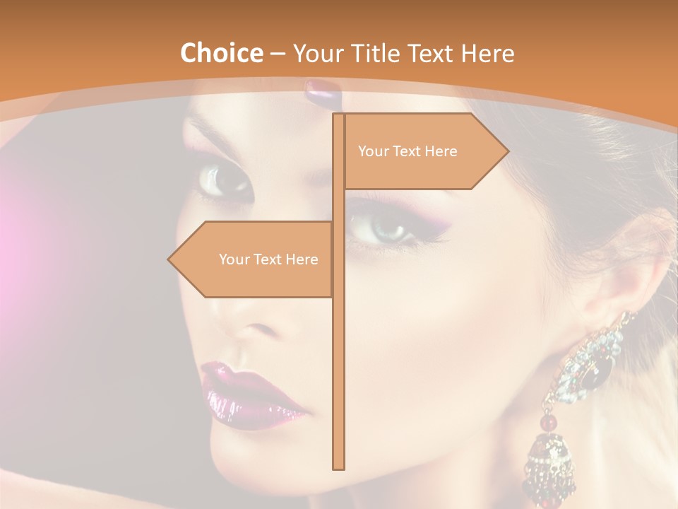 Violet Close Up Purple PowerPoint Template