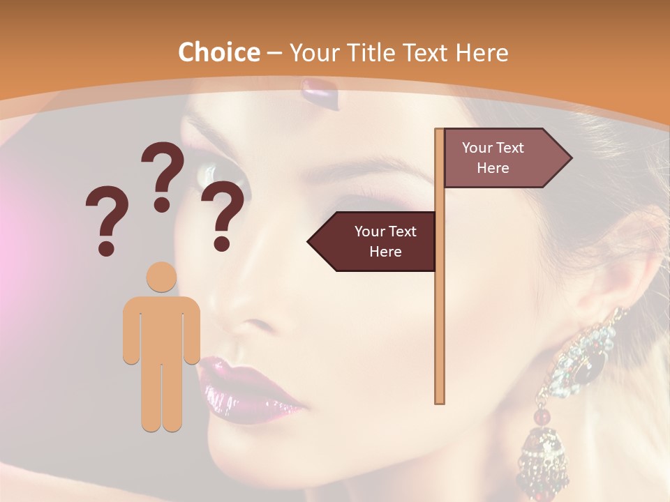 Violet Close Up Purple PowerPoint Template