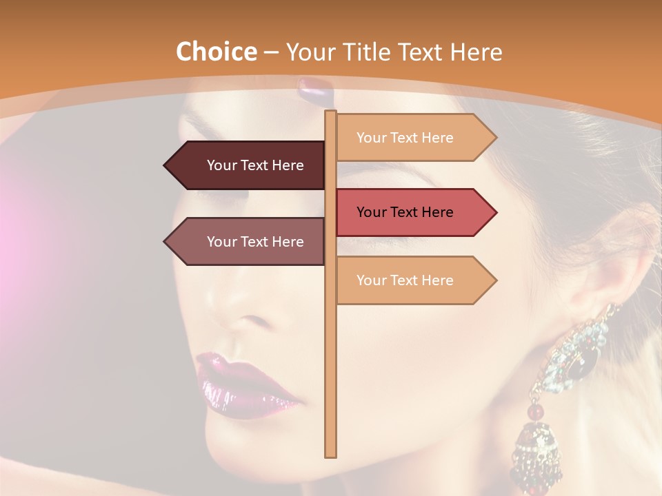 Violet Close Up Purple PowerPoint Template