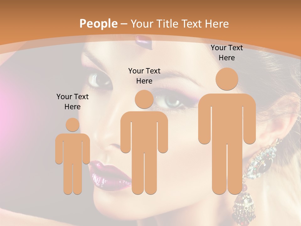 Violet Close Up Purple PowerPoint Template