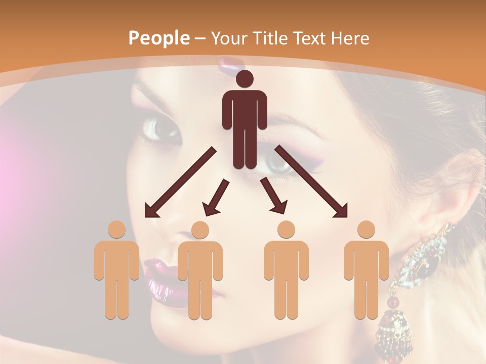 Violet Close Up Purple PowerPoint Template