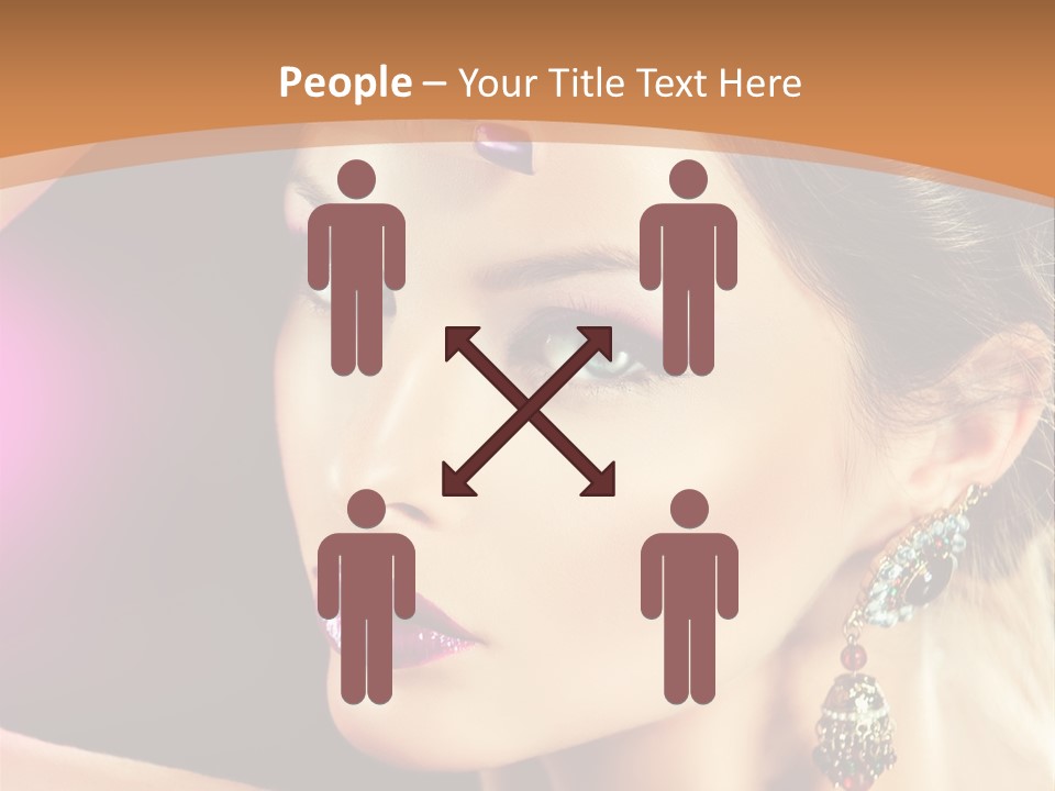 Violet Close Up Purple PowerPoint Template