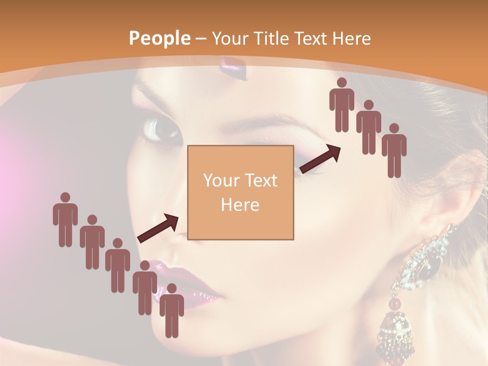 Violet Close Up Purple PowerPoint Template