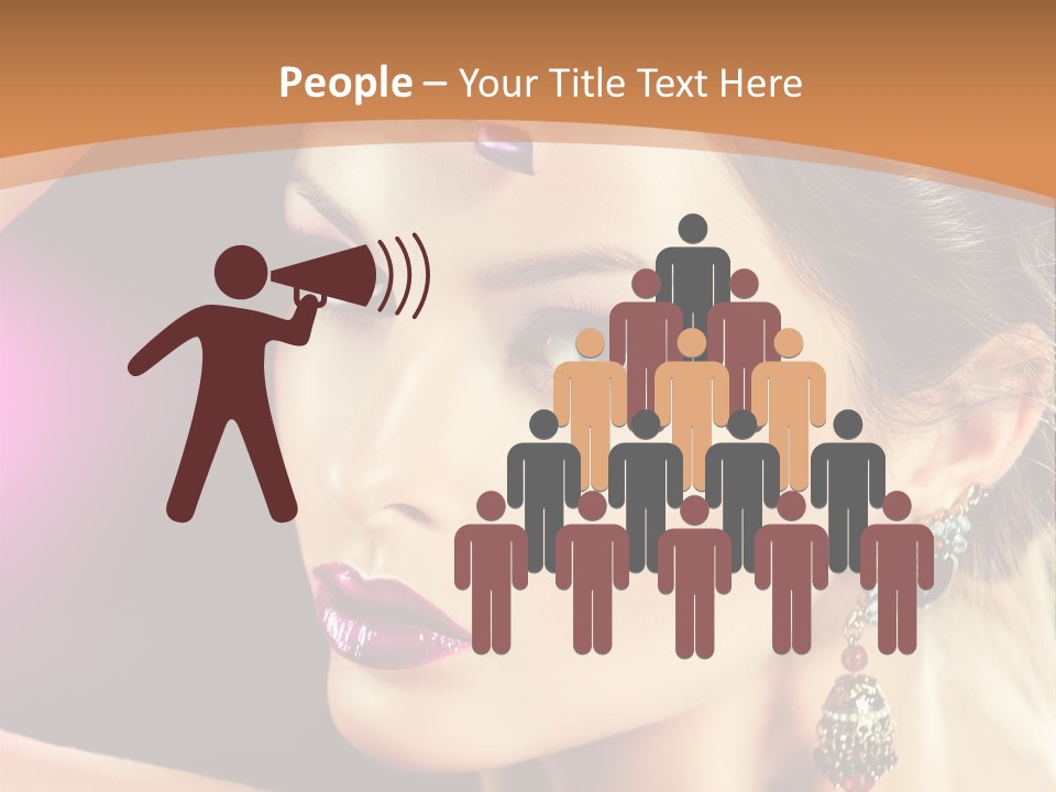 Violet Close Up Purple PowerPoint Template