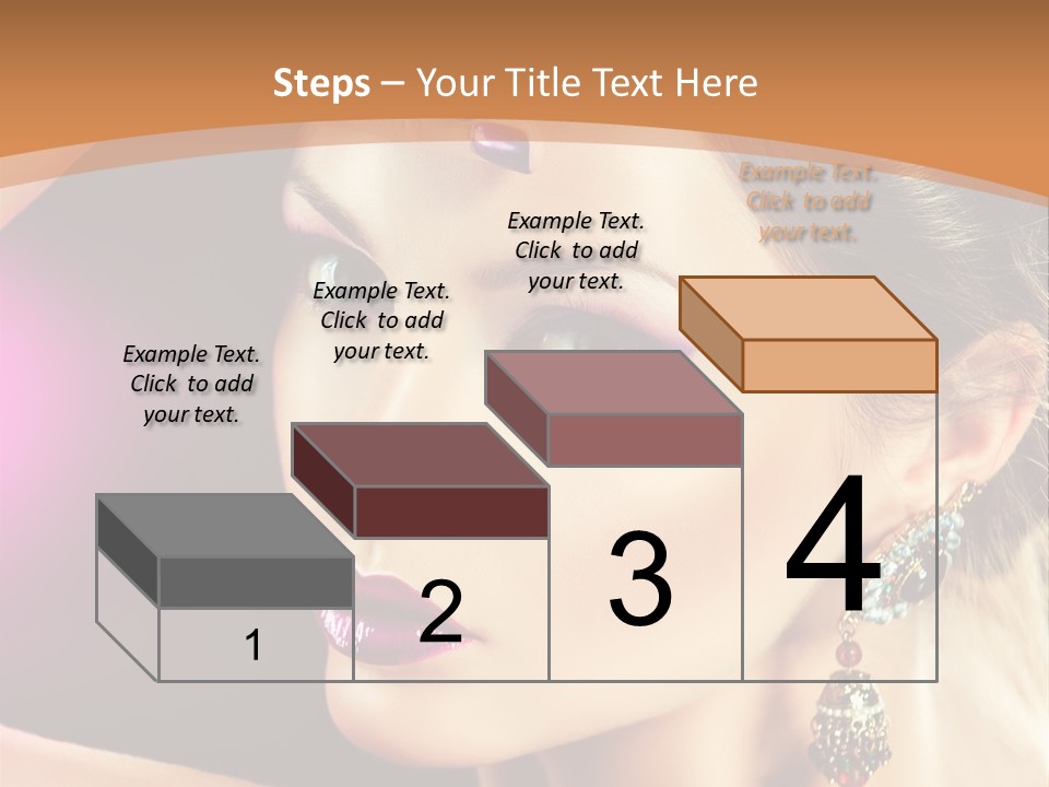 Violet Close Up Purple PowerPoint Template