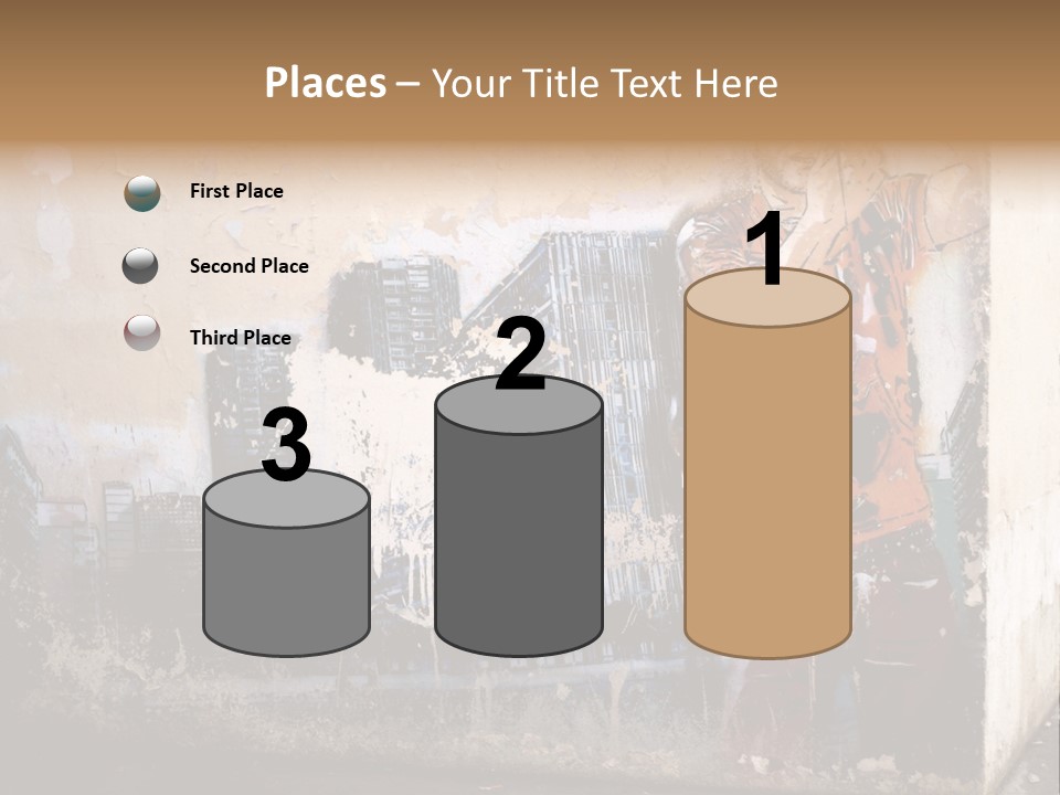 Street Angle Street Art PowerPoint Template