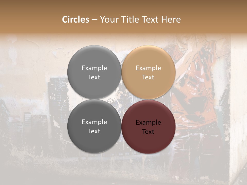 Street Angle Street Art PowerPoint Template