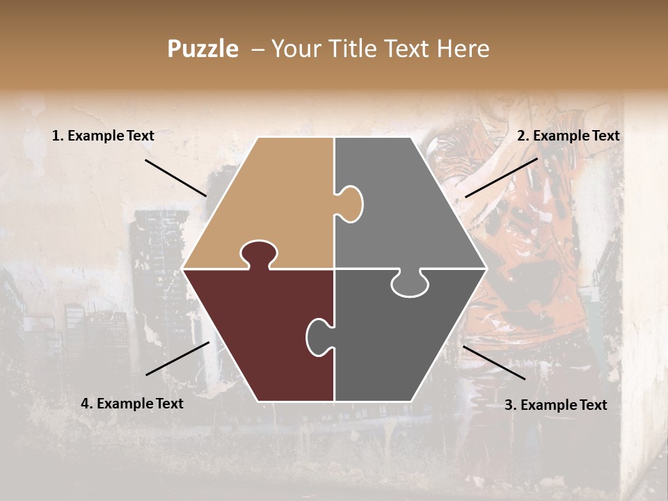 Street Angle Street Art PowerPoint Template