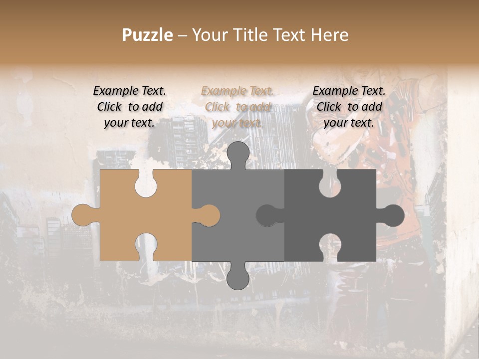 Street Angle Street Art PowerPoint Template