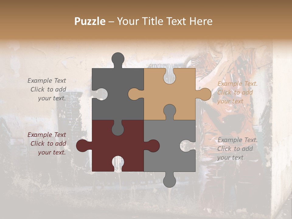 Street Angle Street Art PowerPoint Template