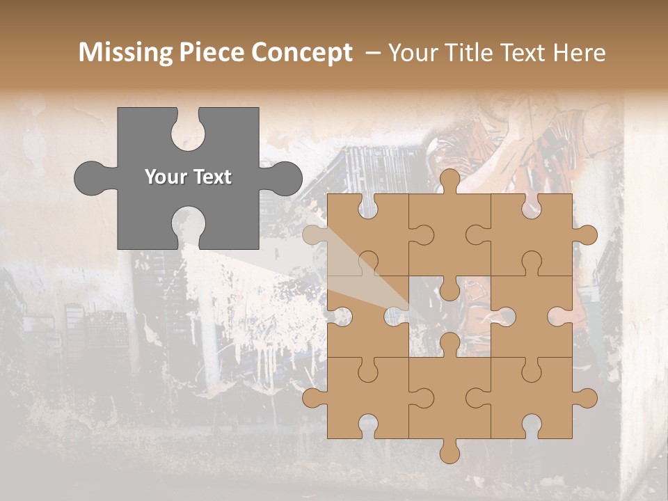 Street Angle Street Art PowerPoint Template