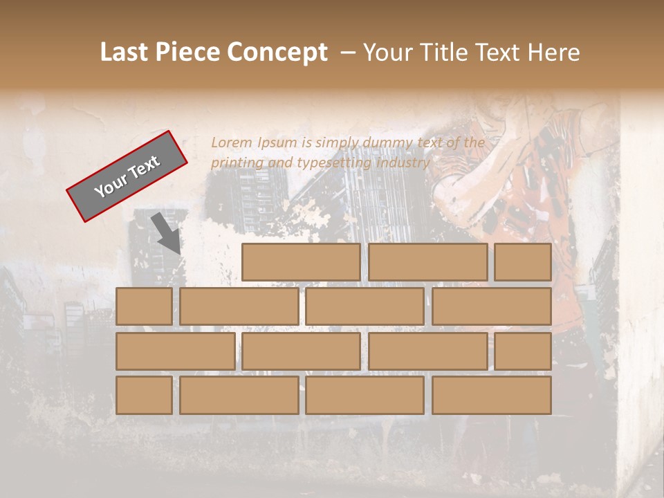 Street Angle Street Art PowerPoint Template