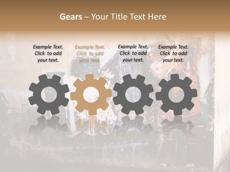 Street Angle Street Art PowerPoint Template