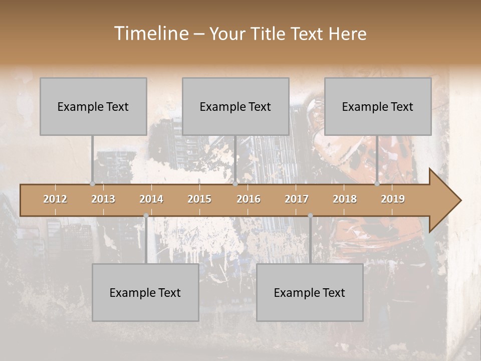 Street Angle Street Art PowerPoint Template