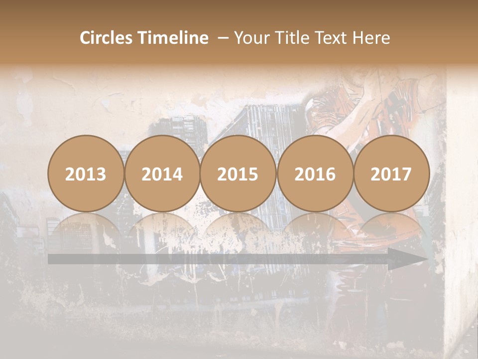 Street Angle Street Art PowerPoint Template