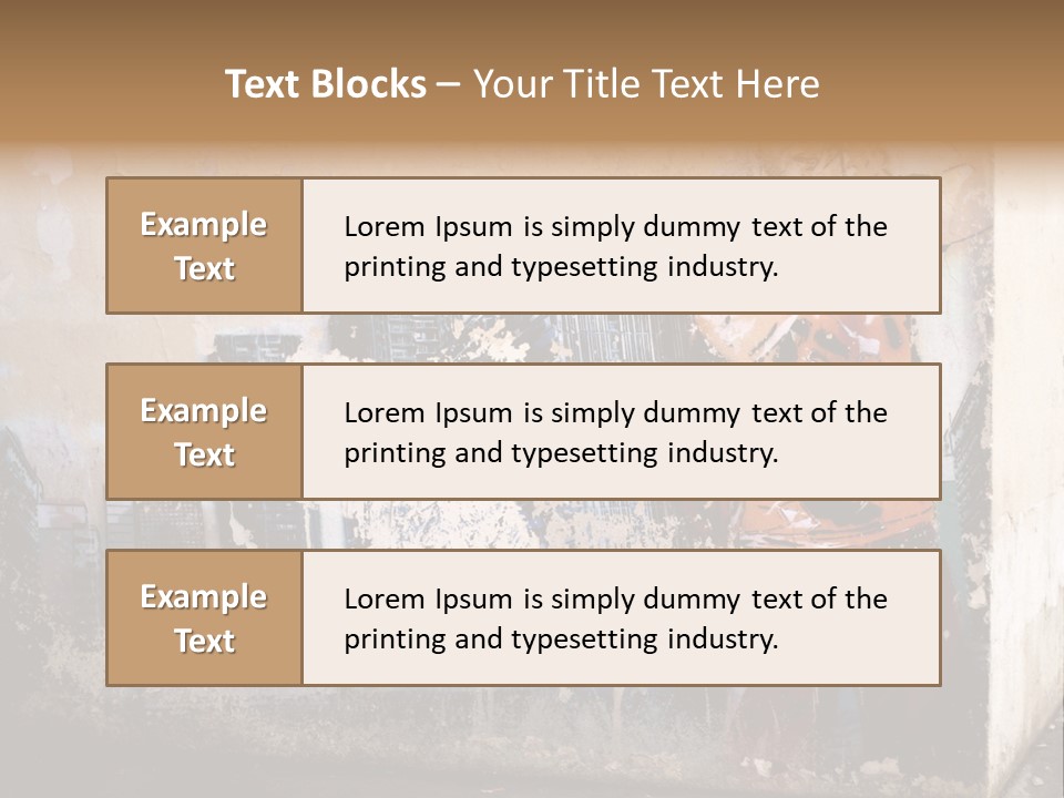 Street Angle Street Art PowerPoint Template