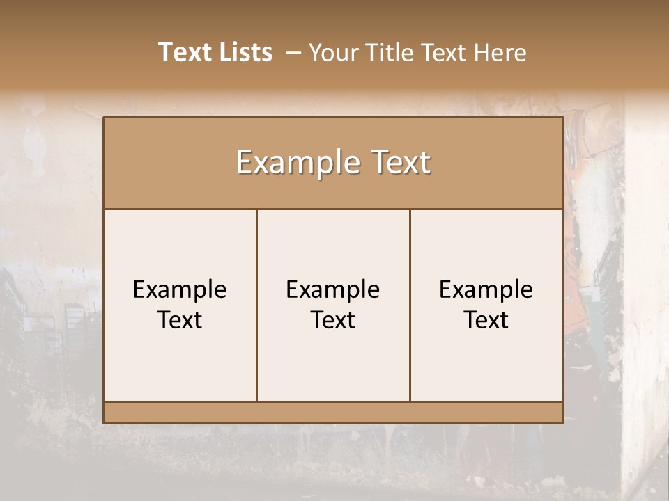 Street Angle Street Art PowerPoint Template