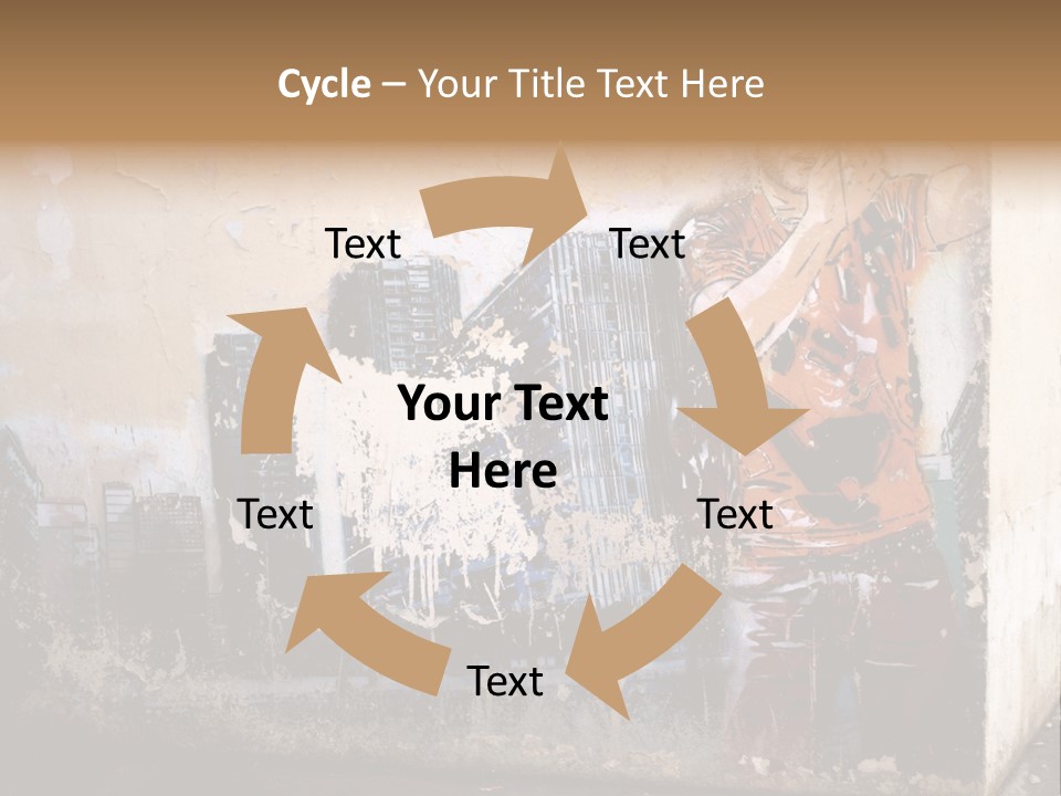 Street Angle Street Art PowerPoint Template