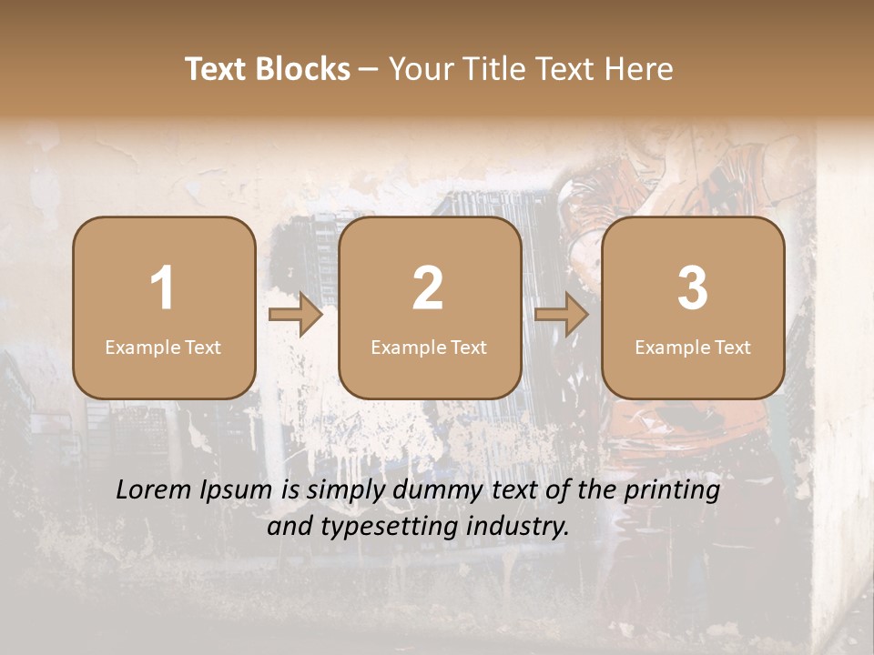 Street Angle Street Art PowerPoint Template