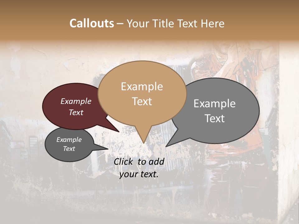 Street Angle Street Art PowerPoint Template