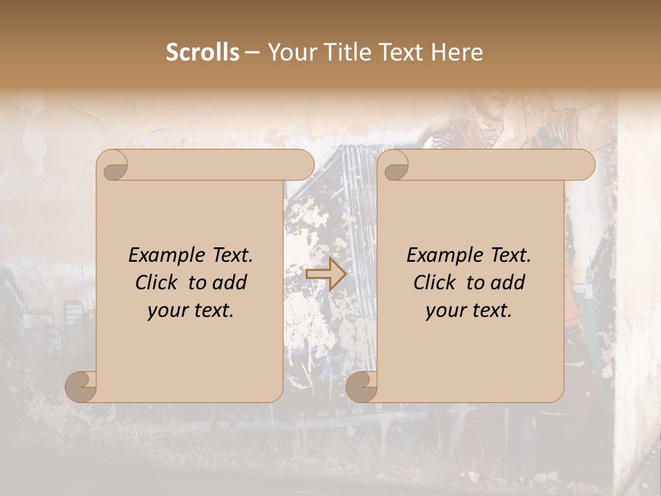 Street Angle Street Art PowerPoint Template