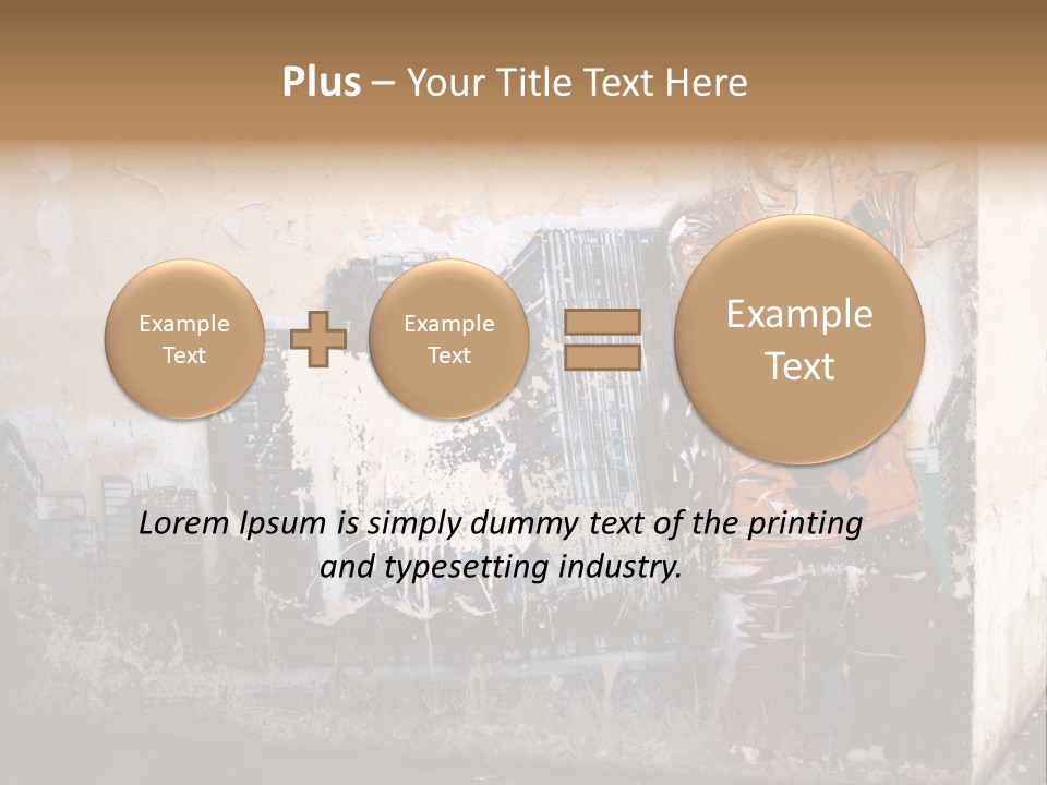 Street Angle Street Art PowerPoint Template