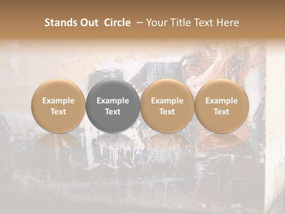 Street Angle Street Art PowerPoint Template