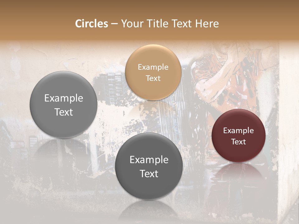 Street Angle Street Art PowerPoint Template