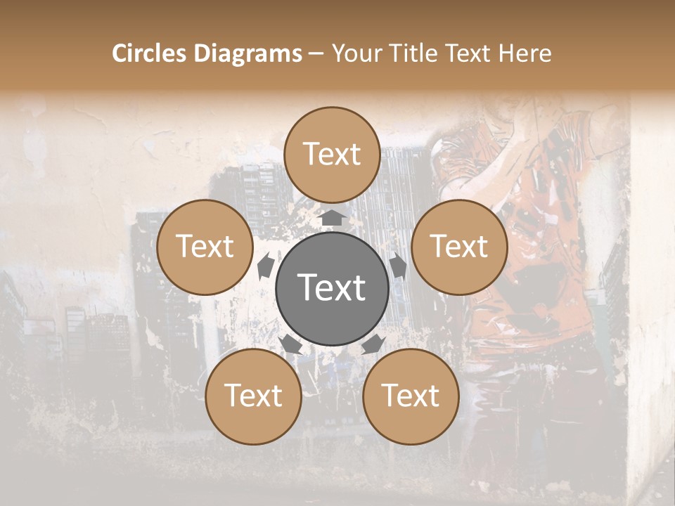 Street Angle Street Art PowerPoint Template