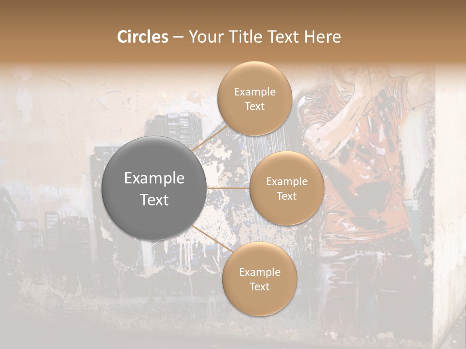 Street Angle Street Art PowerPoint Template