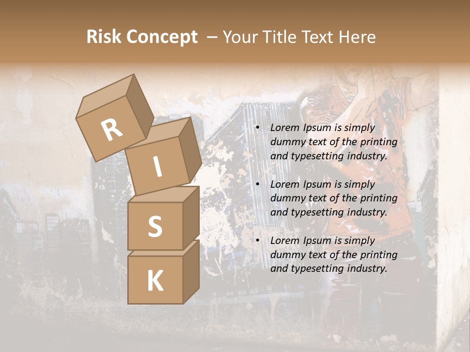 Street Angle Street Art PowerPoint Template