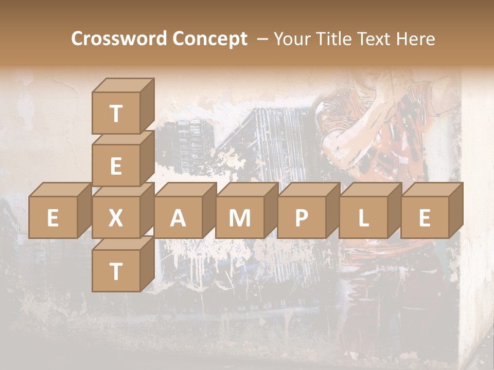 Street Angle Street Art PowerPoint Template