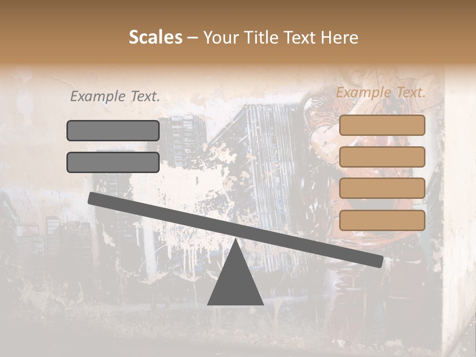 Street Angle Street Art PowerPoint Template