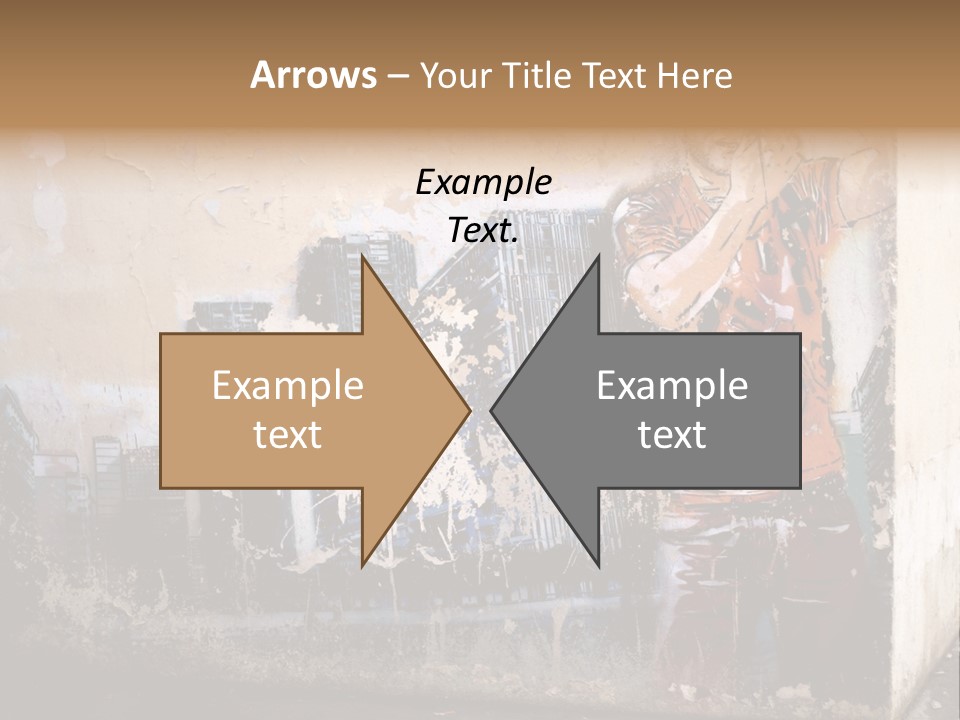 Street Angle Street Art PowerPoint Template