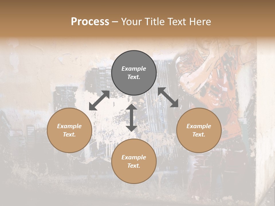 Street Angle Street Art PowerPoint Template