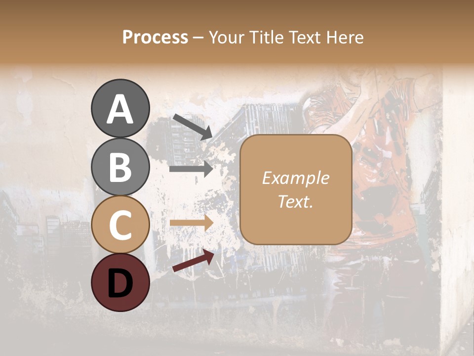 Street Angle Street Art PowerPoint Template