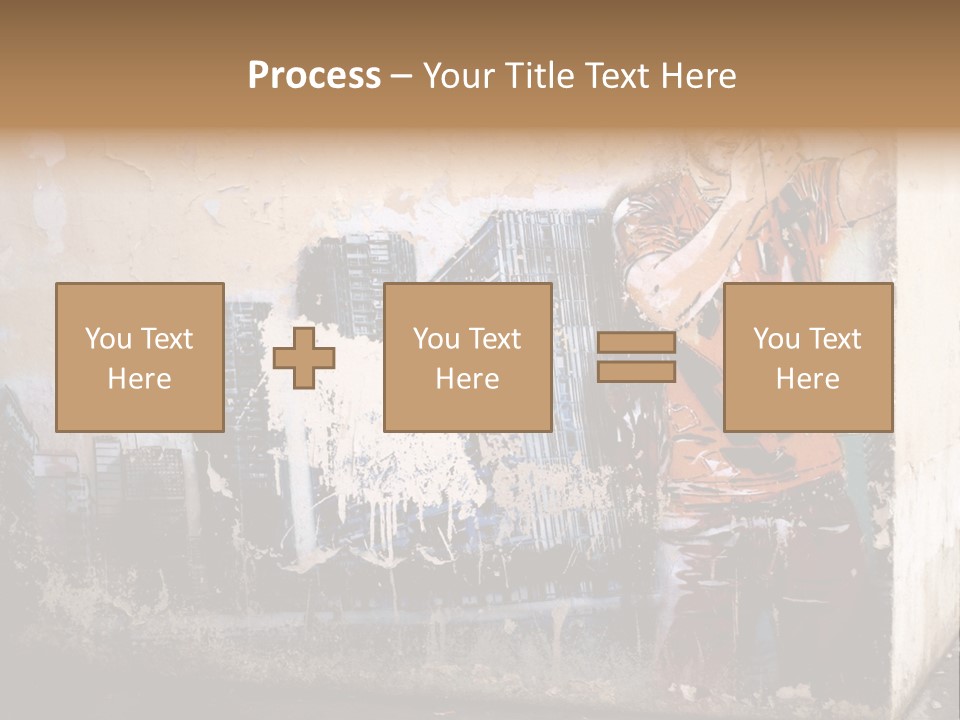 Street Angle Street Art PowerPoint Template