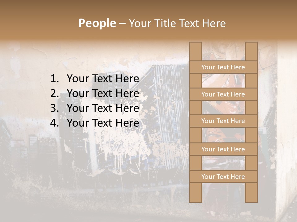 Street Angle Street Art PowerPoint Template