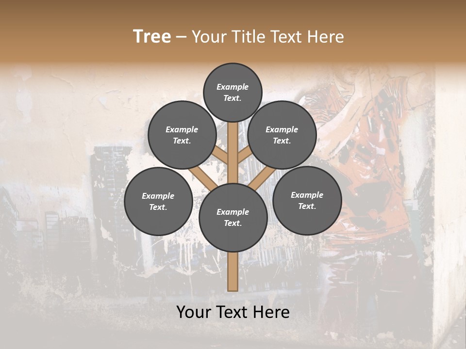 Street Angle Street Art PowerPoint Template