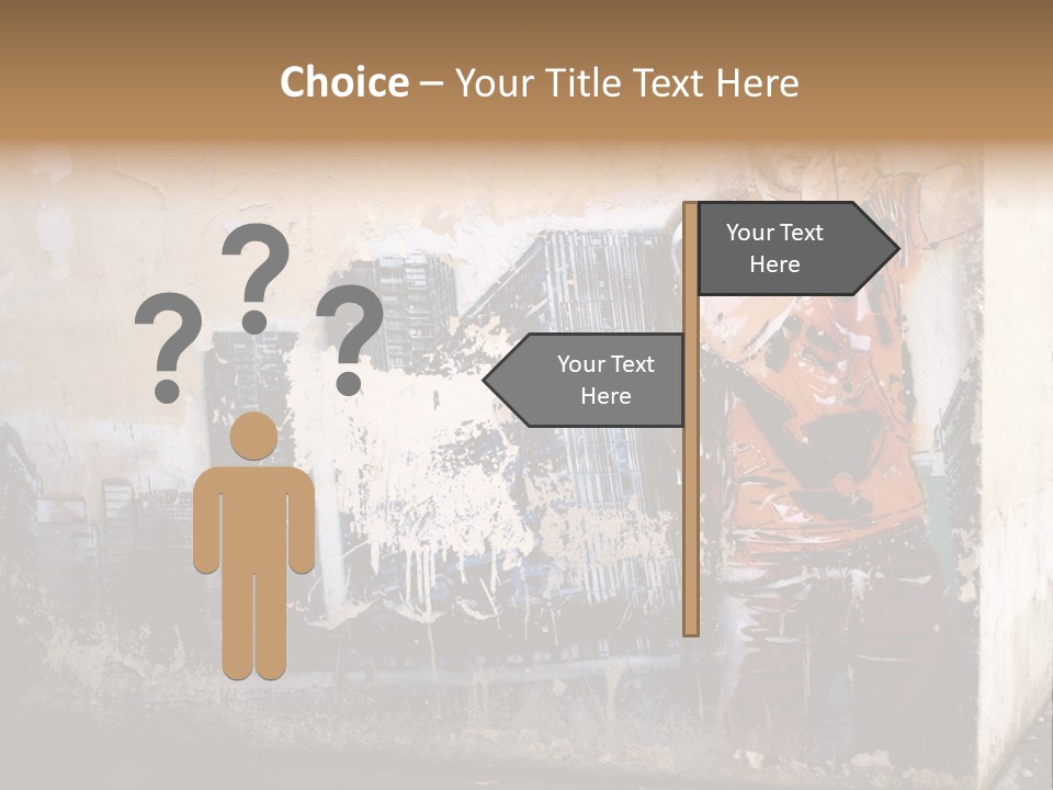 Street Angle Street Art PowerPoint Template