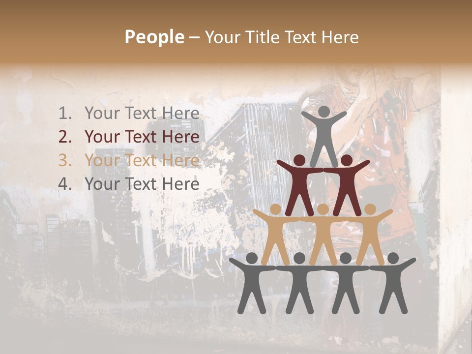 Street Angle Street Art PowerPoint Template