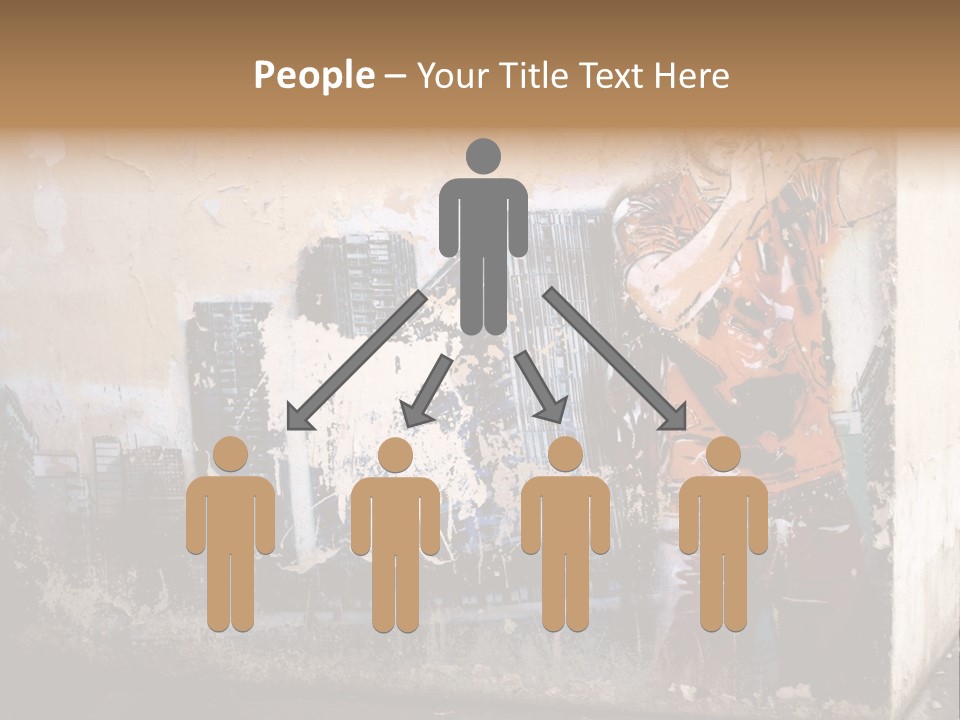 Street Angle Street Art PowerPoint Template