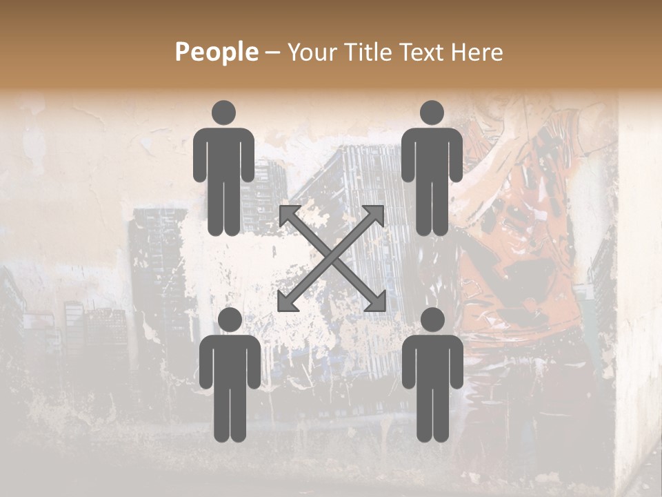 Street Angle Street Art PowerPoint Template