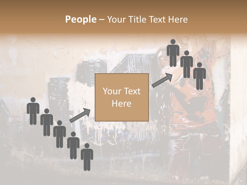 Street Angle Street Art PowerPoint Template