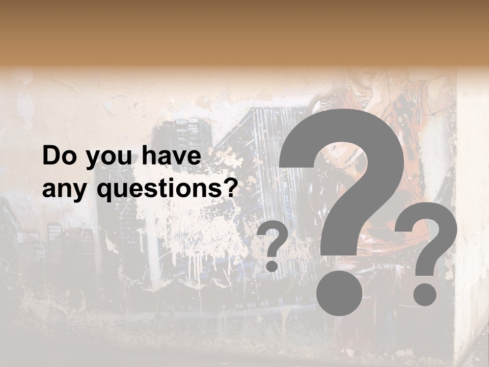 Street Angle Street Art PowerPoint Template